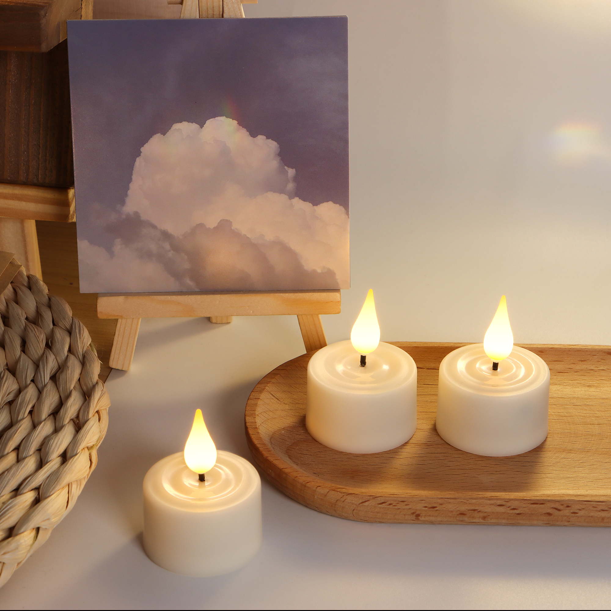 LED Candle Light Rechargeable  - Holiday Candle Set のレビューと価格