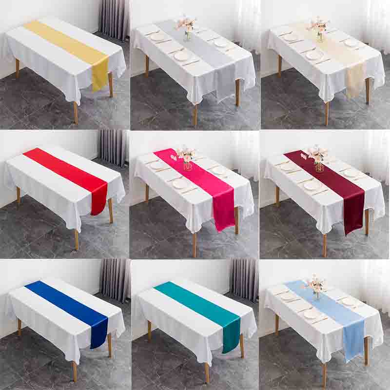 12x108 Inch Satin Wedding Tabl - Christmas Table Runner のレビューと価格