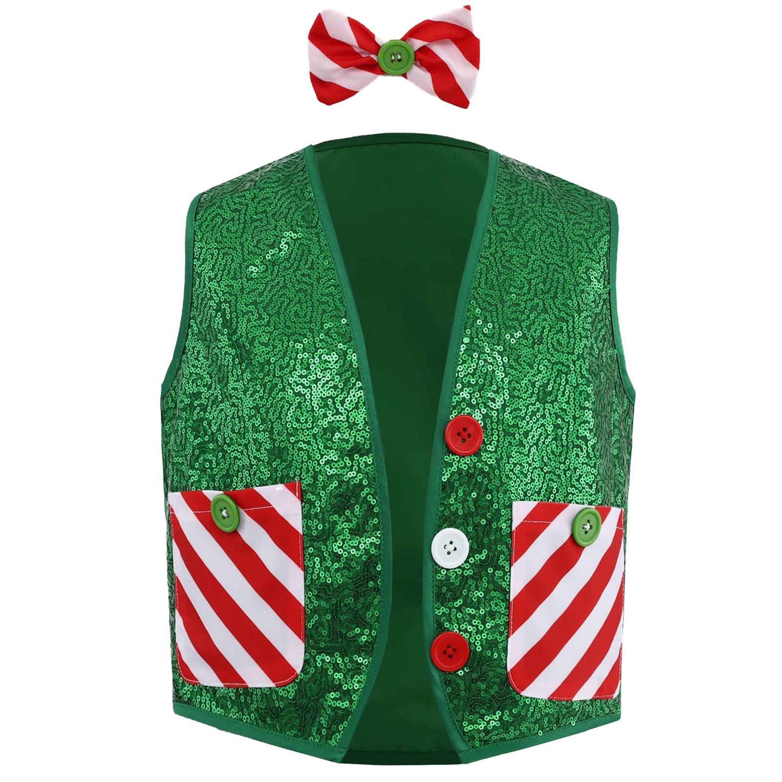Boys Girls Christmas Shiny Seq - Elf Costume Christmas のレビューと価格