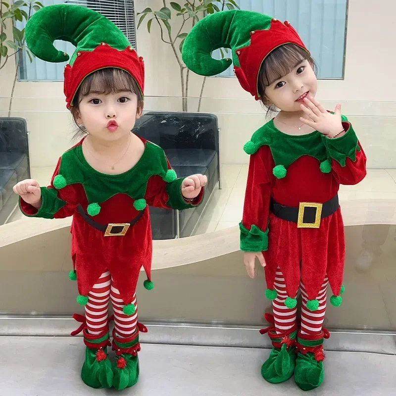 Fancy New Year Green Santa Cla - Elf Costume Christmas のレビューと価格