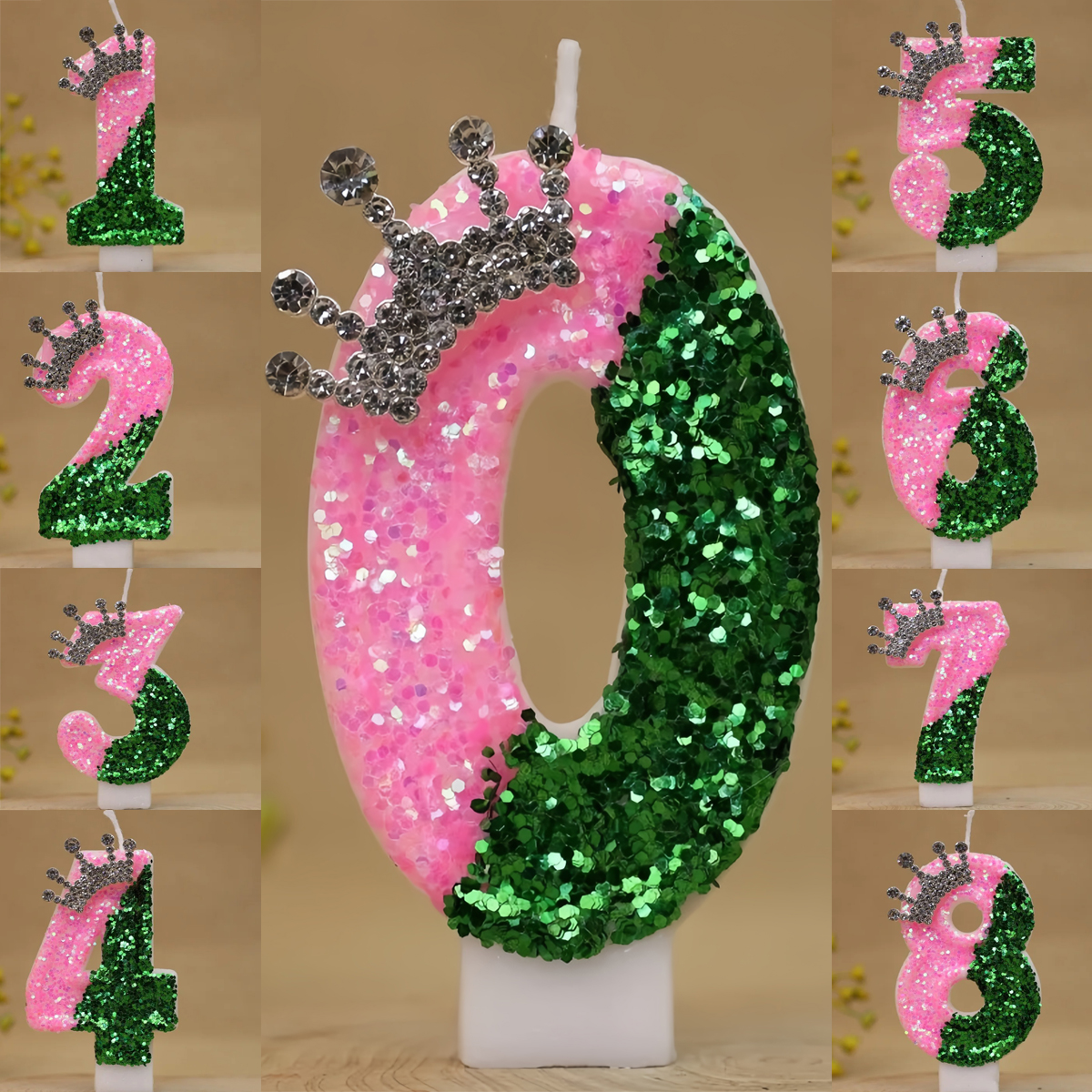 Sparkling Light Green Princess - Holiday Candle Set のレビューと価格