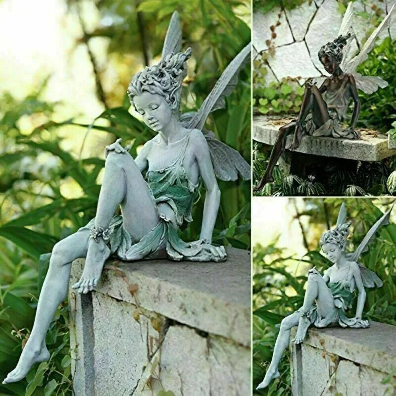 Outdoor Garden Fairy Playing F - Nutcracker Figurine のレビューと価格