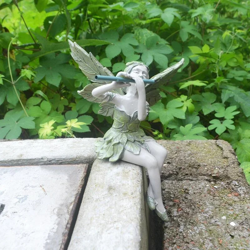 Outdoor Garden Fairy Playing F - Nutcracker Figurine のレビューと価格