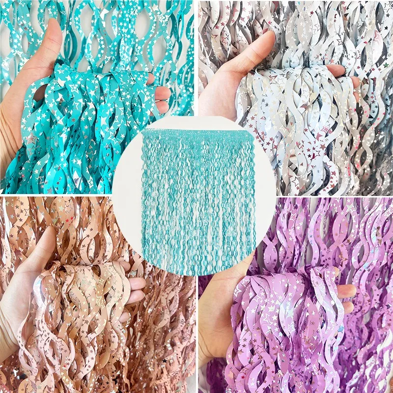 1X2M Star Colorful Rain Tinsel - Tinsel Garland Decoration のレビューと価格
