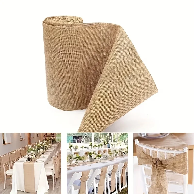 Natural Beige Burlap Roll 30cm - Christmas Table Runner のレビューと価格