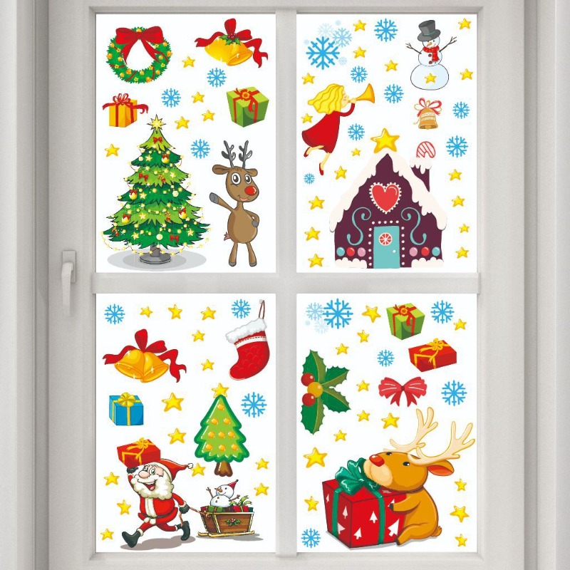 4pcs PVC Christmas Snowflake W - Snowflake Window Decal のレビューと価格