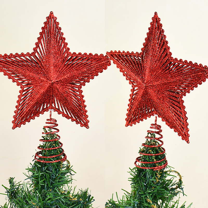 22cm Glitter Christmas Tree To - Star Tree Topper のレビューと価格