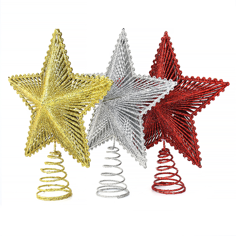 22cm Glitter Christmas Tree To - Star Tree Topper のレビューと価格