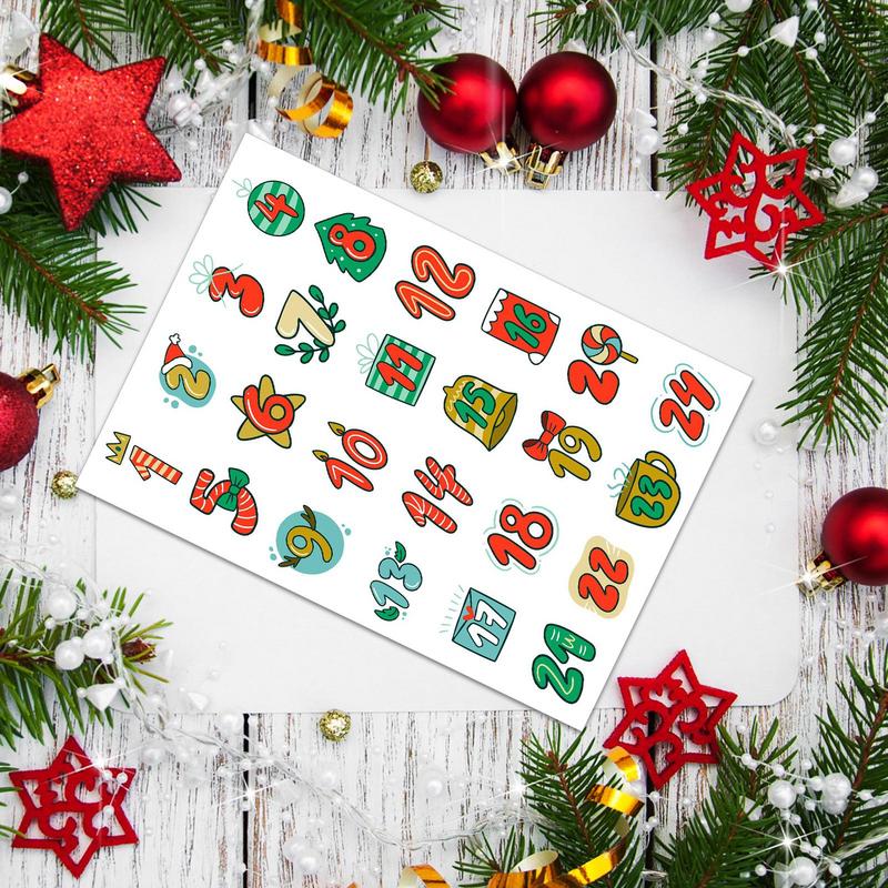 Merry Christmas Stickers Adven - Advent Calendar Gift のレビューと価格