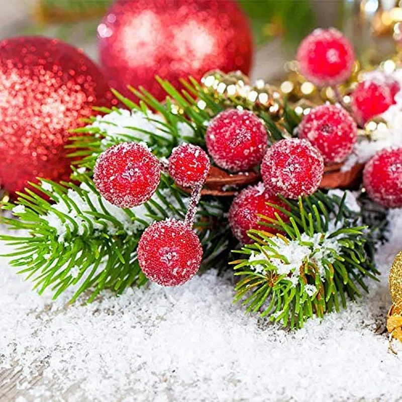 Artificial Frosted Holly Berri - Christmas Wreath Fake のレビューと価格