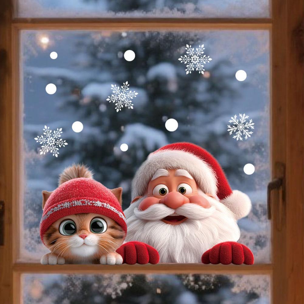 2pcs Christmas Window Clings S - Snowflake Window Decal のレビューと価格