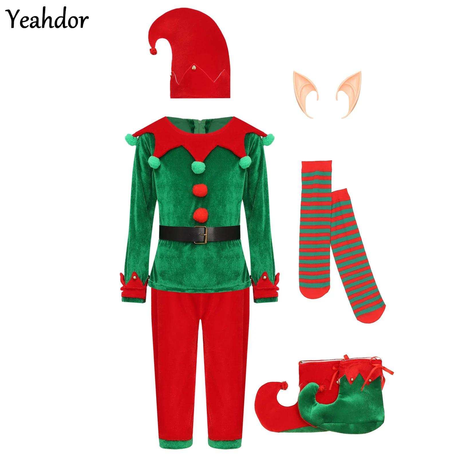 Boys Christmas Santa Claus Cos - Elf Costume Christmas のレビューと価格