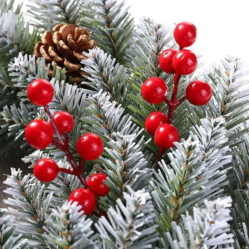 100/5PCS Artificial Red Berrie - Christmas Wreath Fake のレビューと価格