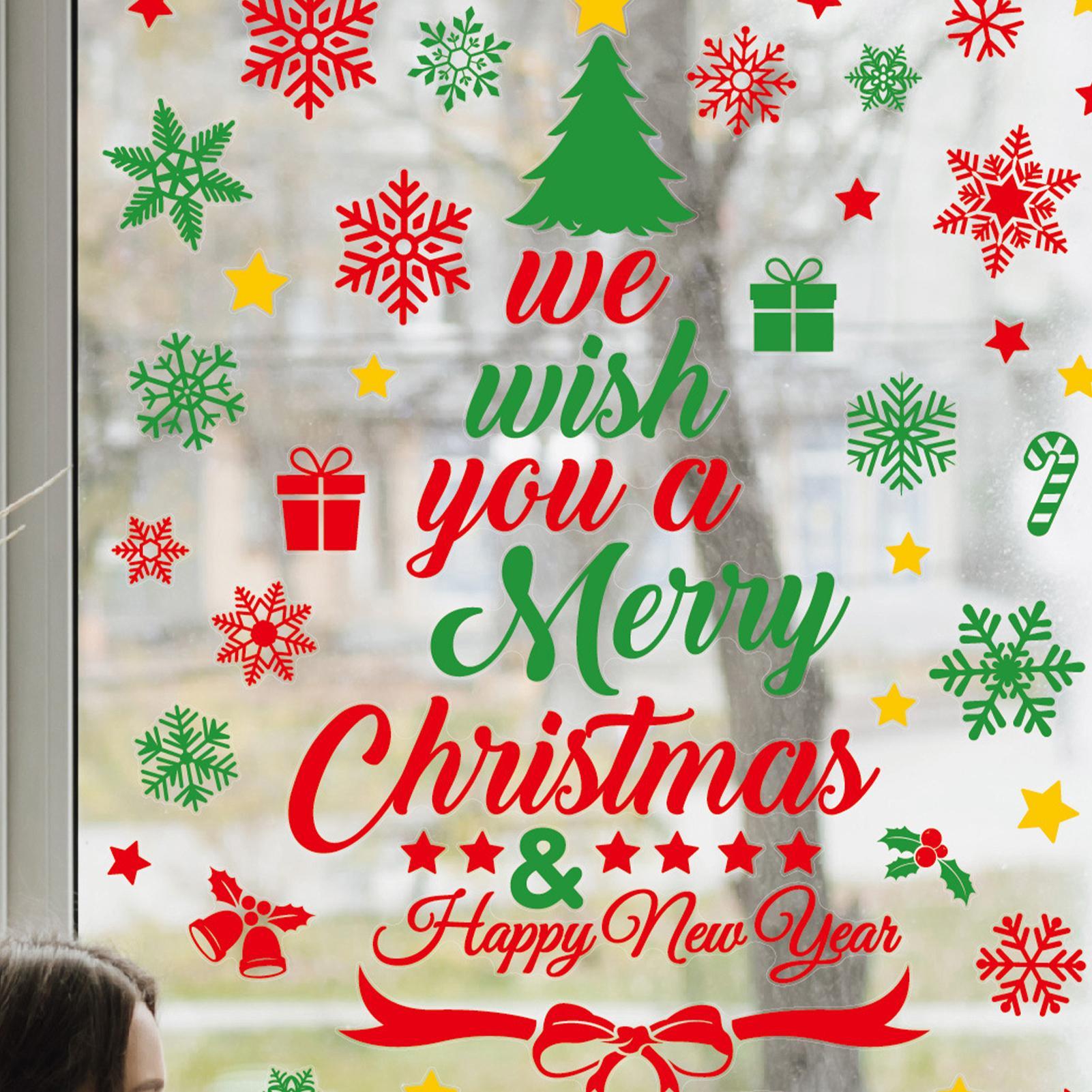 3 Pieces Christmas wall sticke - Snowflake Window Decal のレビューと価格