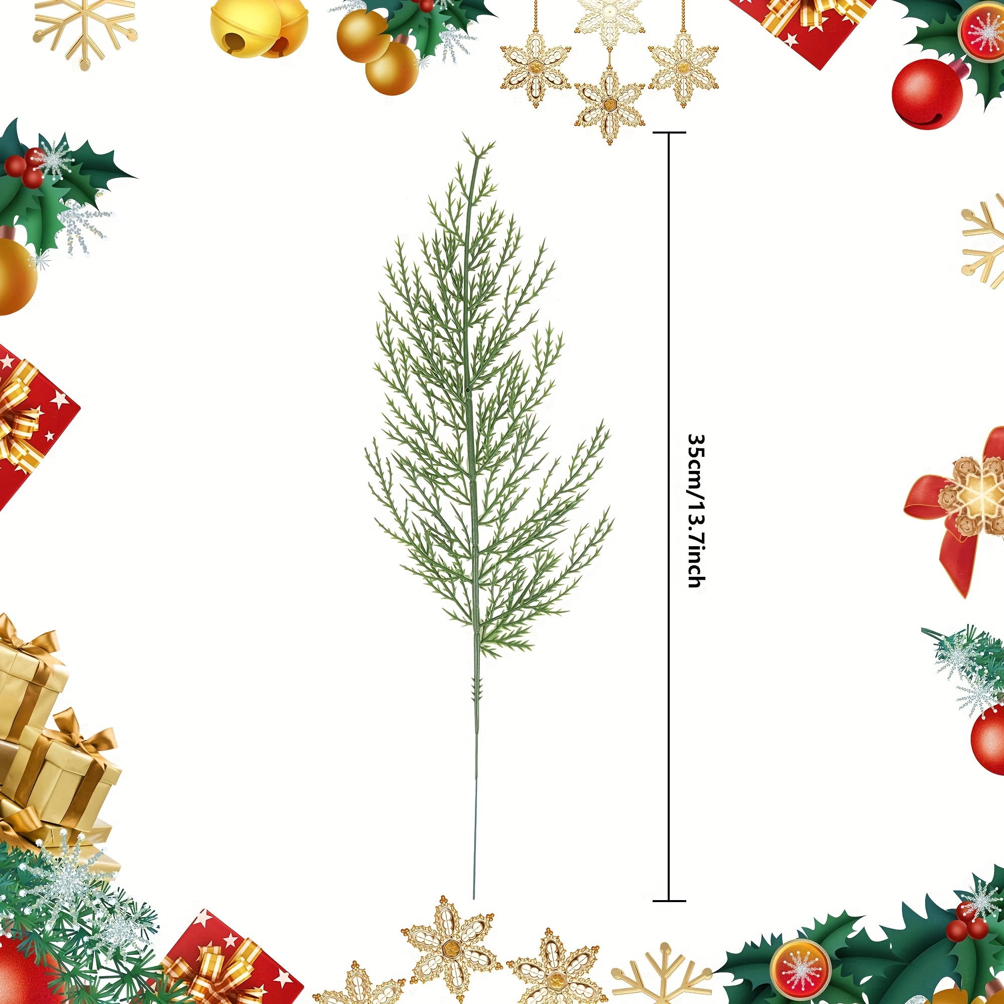 20Pcs Artificial Pine Sprigs F - Christmas Tree Artificial のレビューと価格