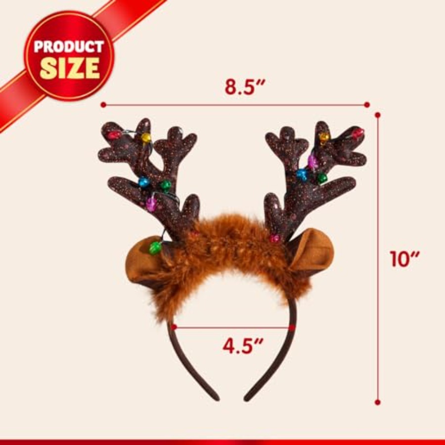 JOYIN Christmas 4PCS Reindeer  - Reindeer Antlers Headband のレビューと価格