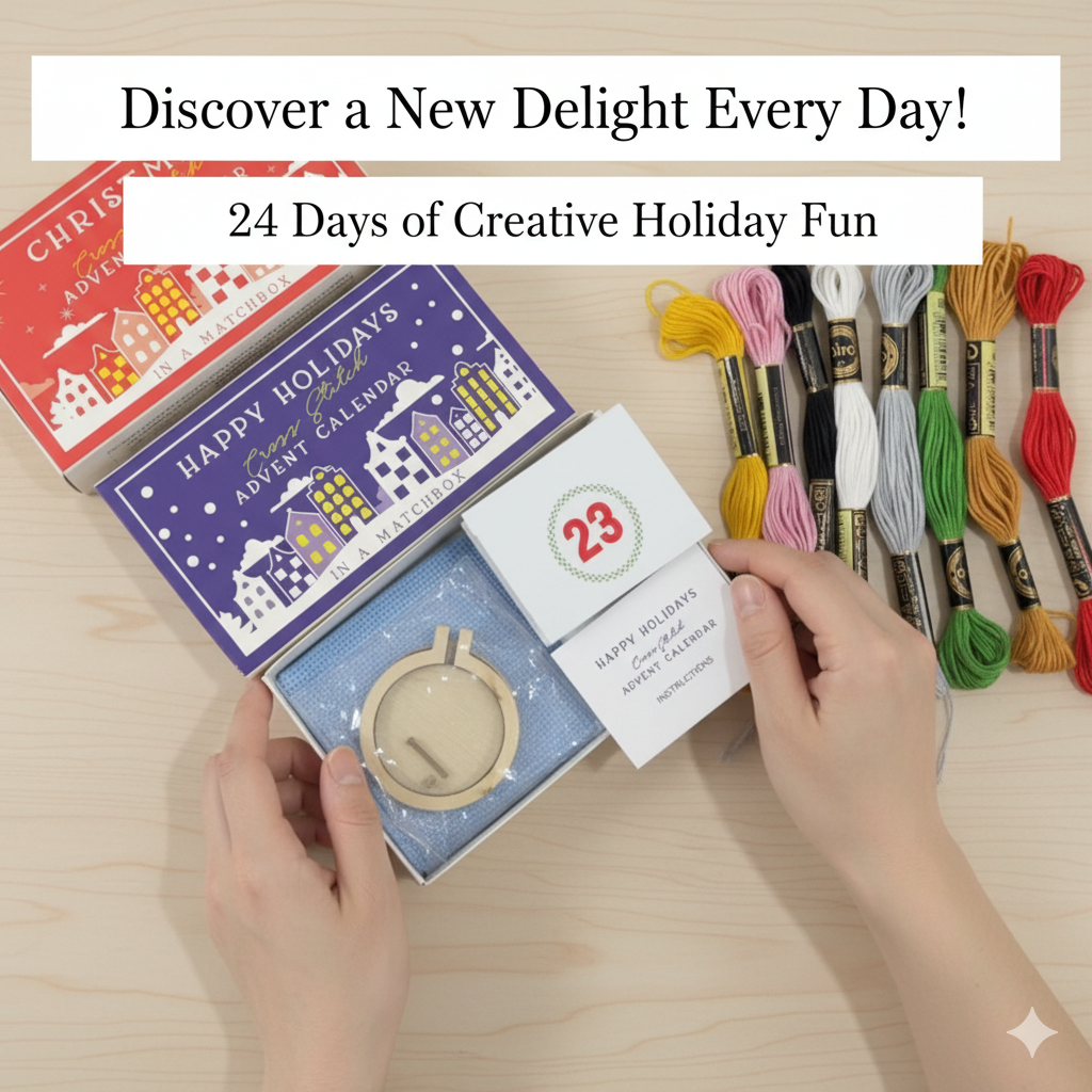 24 Days Countdown Cross Stitch - Advent Calendar Gift のレビューと価格