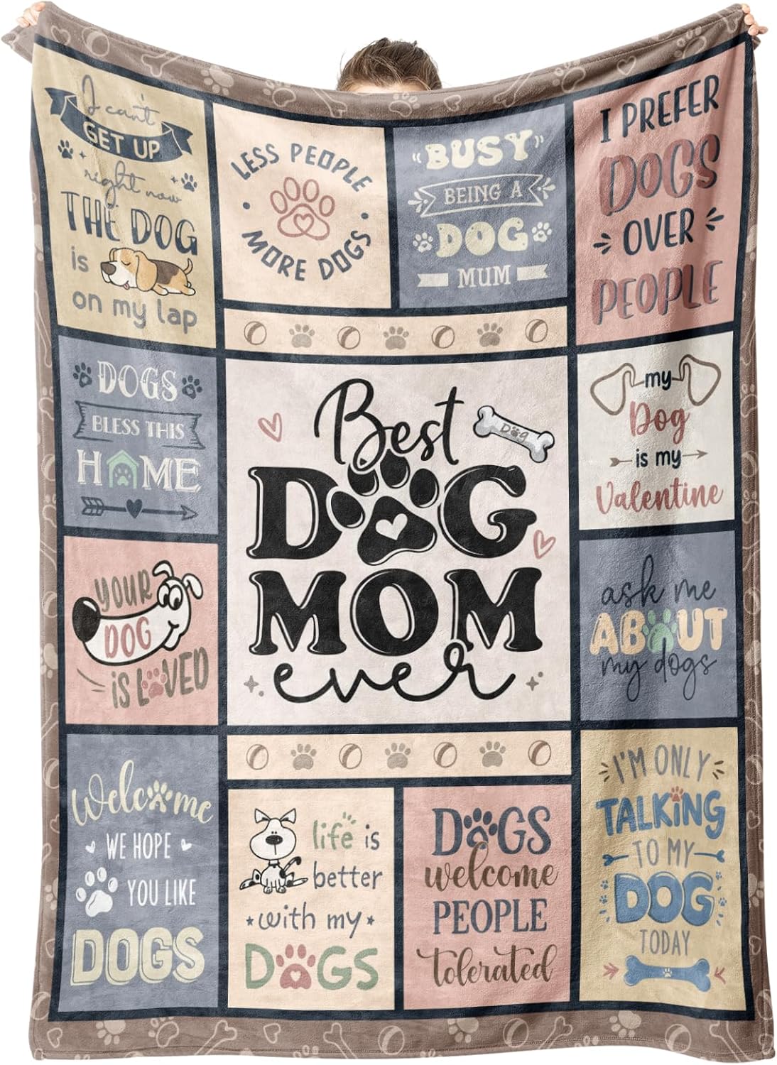 Best Dog Mom Blanket – Cozy Th - Christmas Throw Blanket のレビューと価格