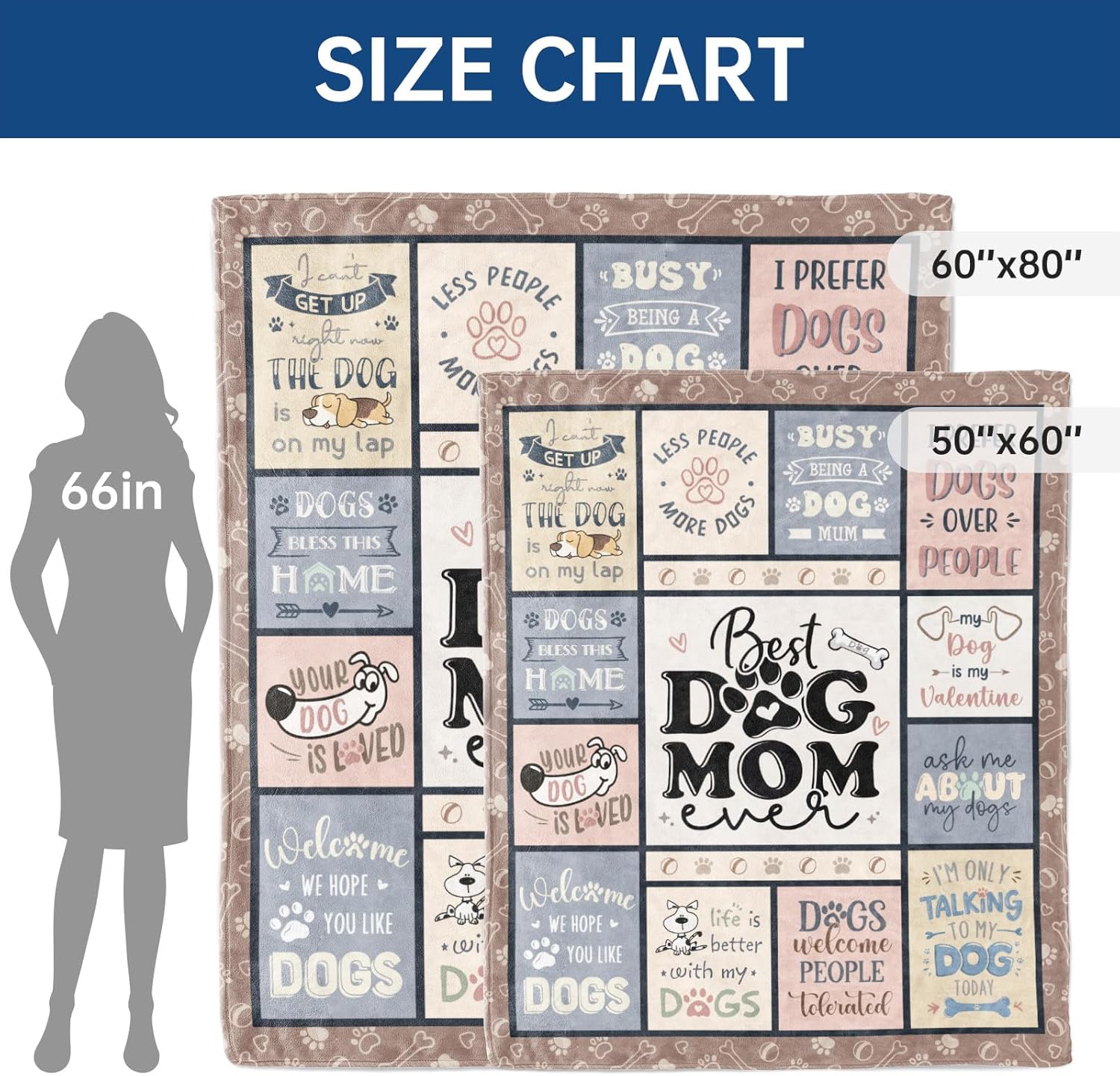 Best Dog Mom Blanket – Cozy Th - Christmas Throw Blanket のレビューと価格