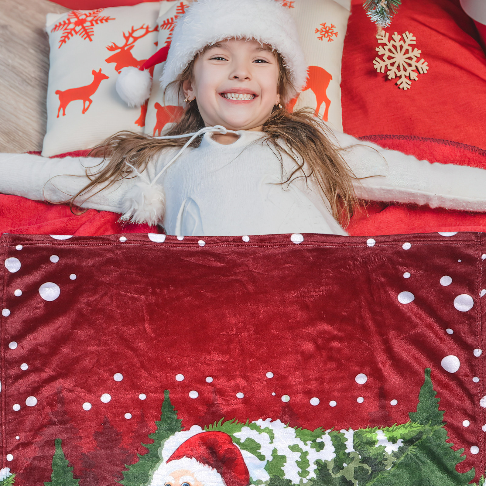 Charming Christmas Throw Blank - Christmas Throw Blanket のレビューと価格