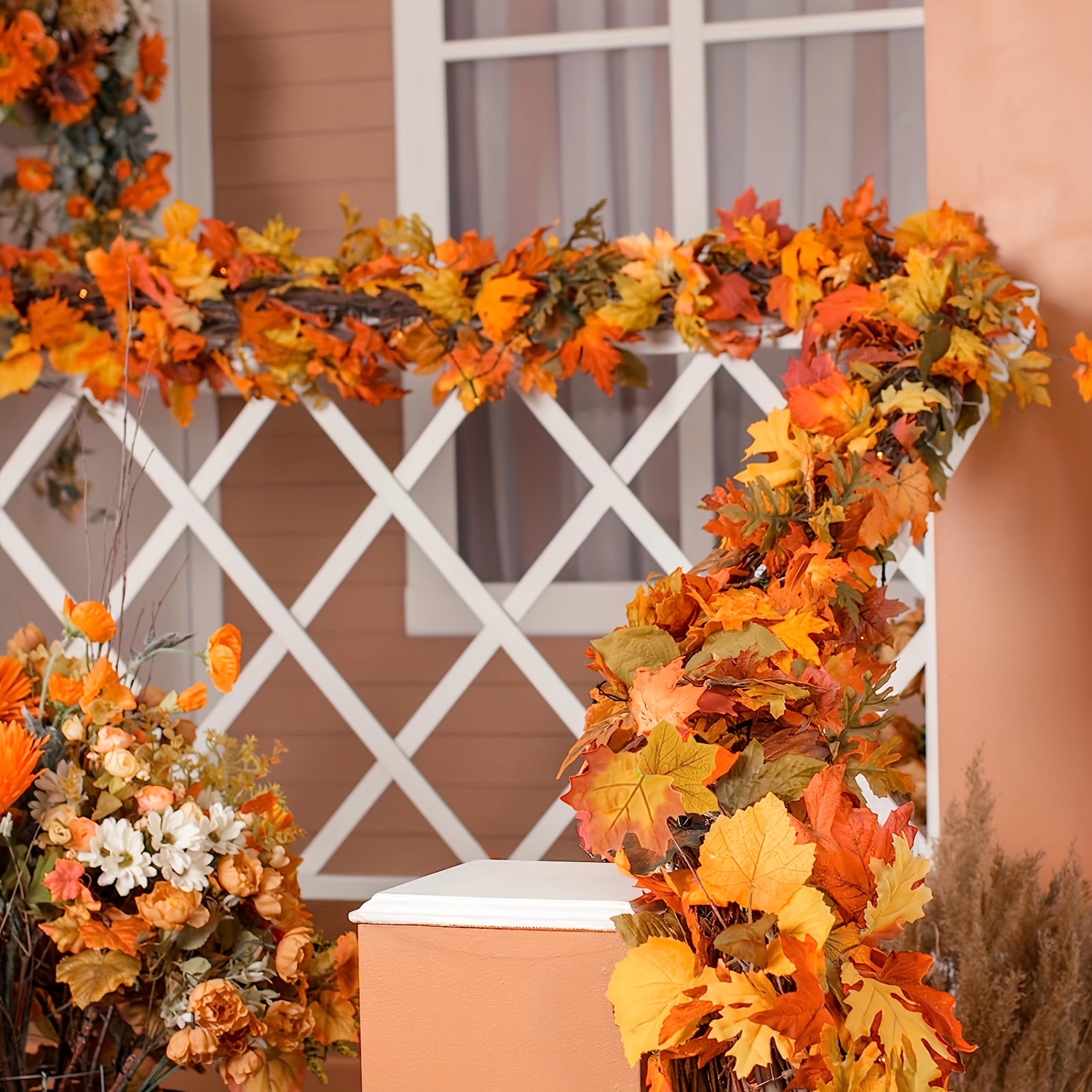 100CM Autumn Artificial Maple  - Christmas Wreath Fake のレビューと価格