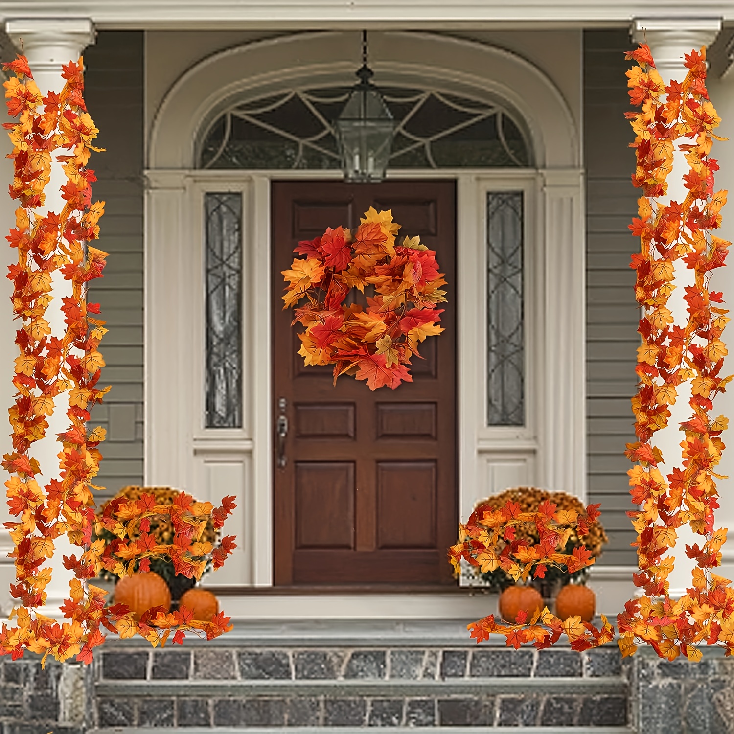 100CM Autumn Artificial Maple  - Christmas Wreath Fake のレビューと価格