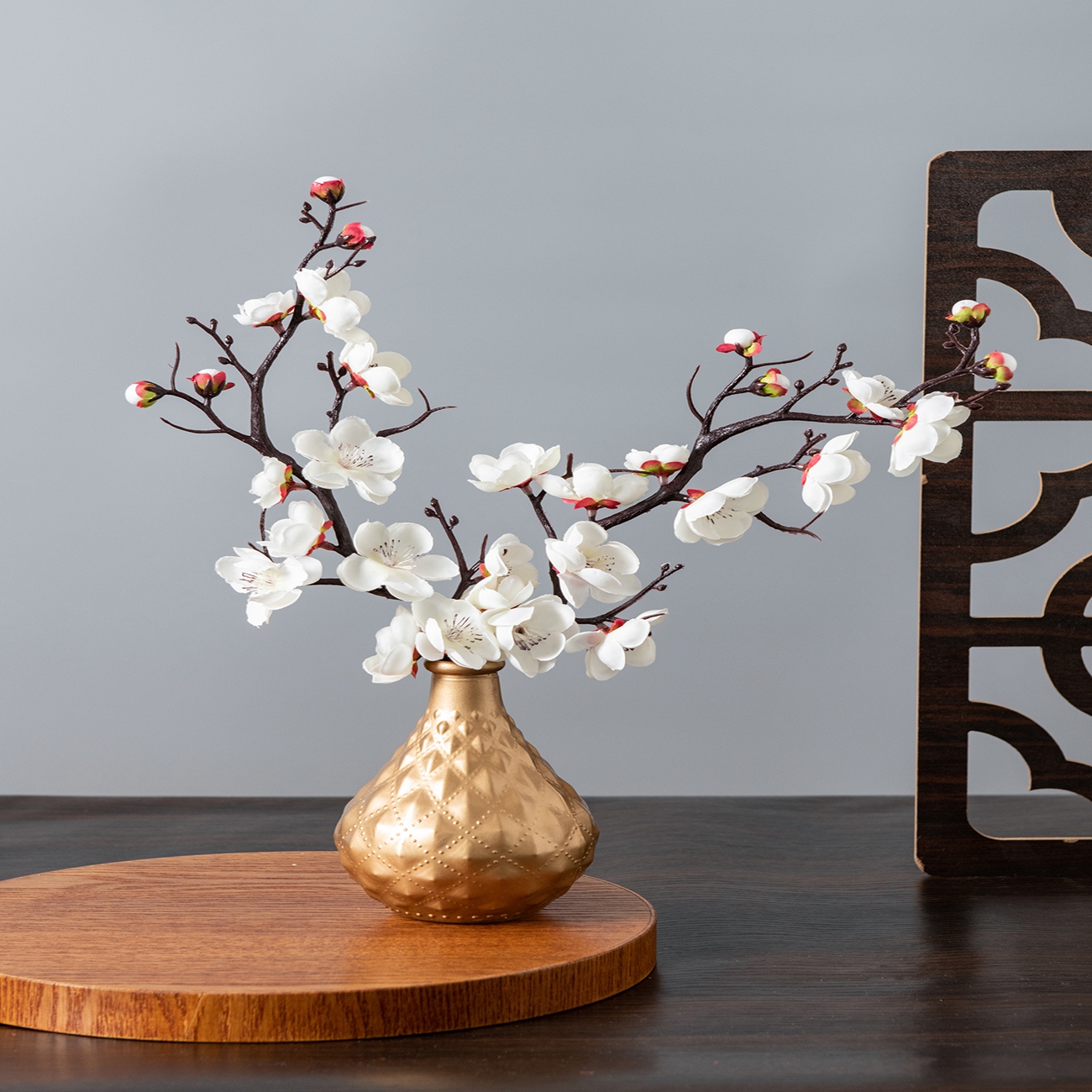 Artificial Flower Spring Plum  - Christmas Wreath Fake のレビューと価格