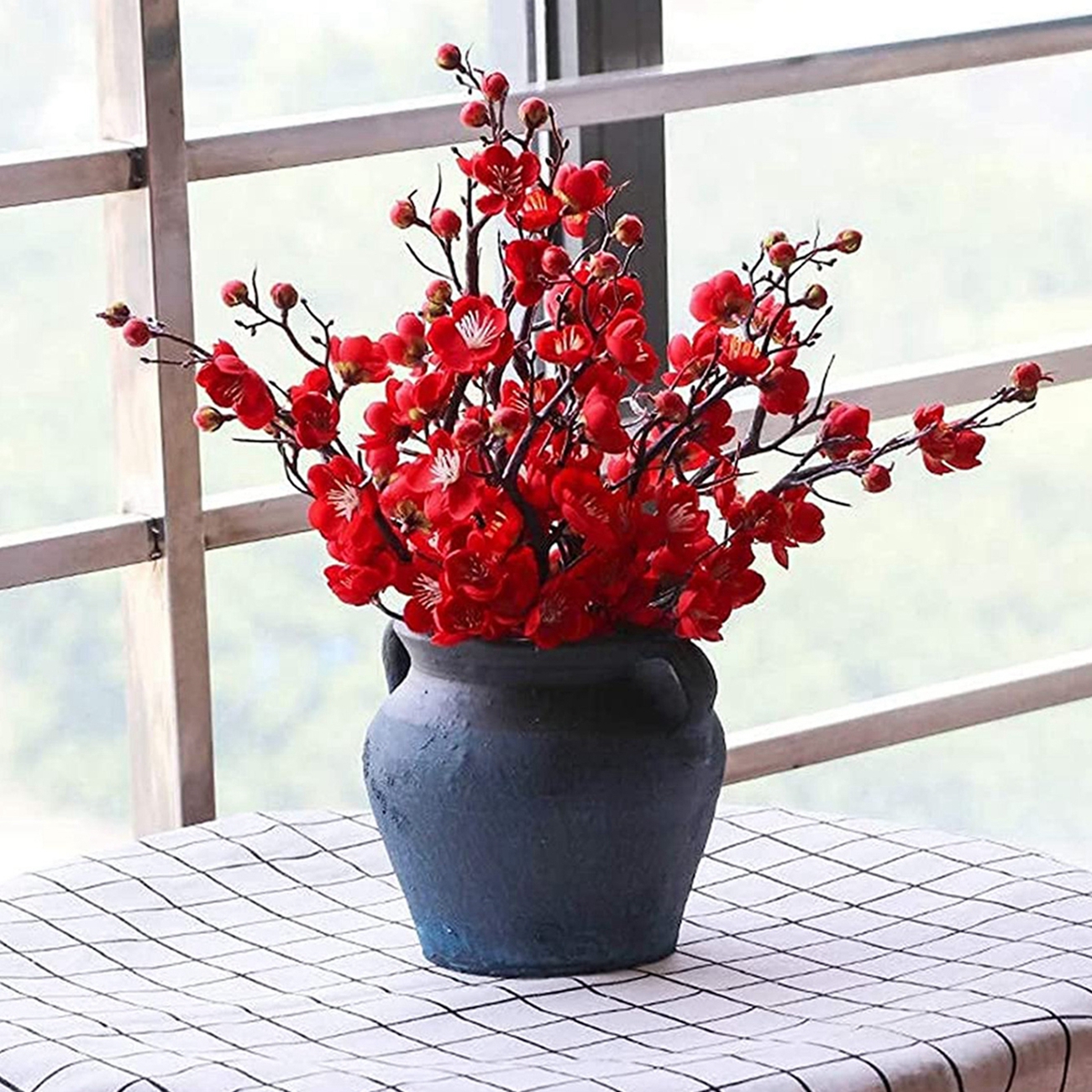 Artificial Flower Spring Plum  - Christmas Wreath Fake のレビューと価格