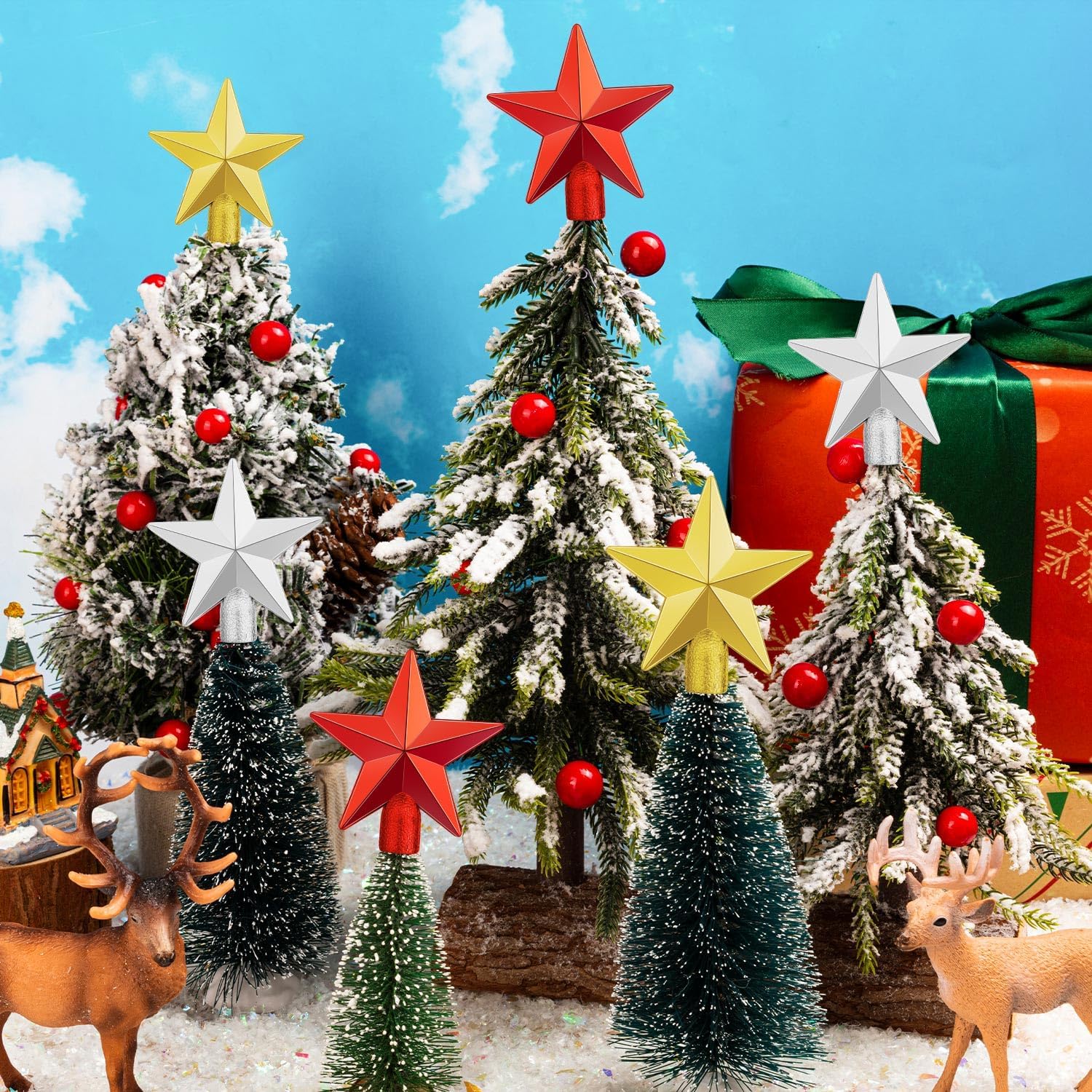 Mini Christmas Tree Topper Sma - Star Tree Topper のレビューと価格