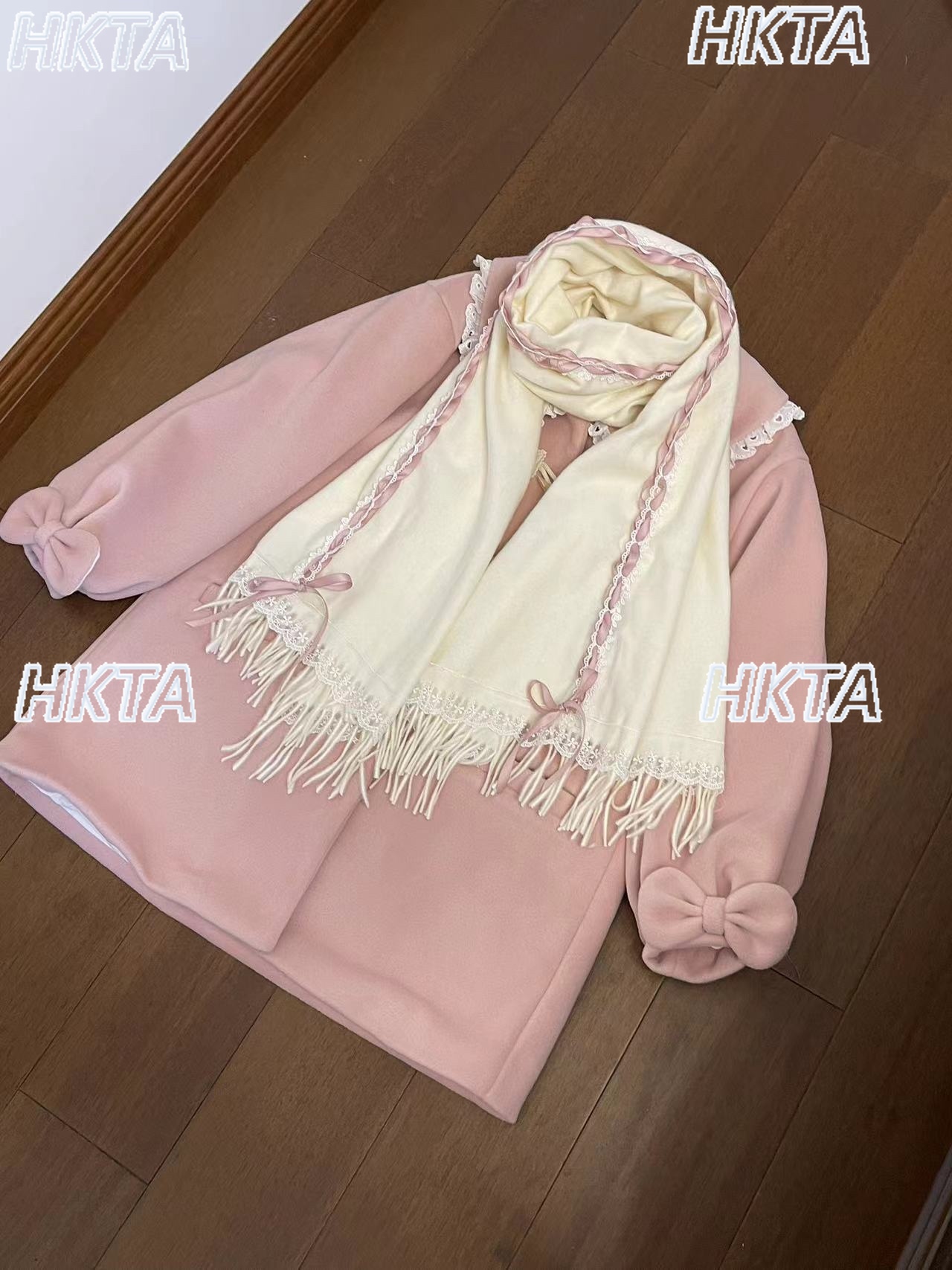 Cute Retro Ribbon Scarves Wome - Ribbon Bow Gift のレビューと価格