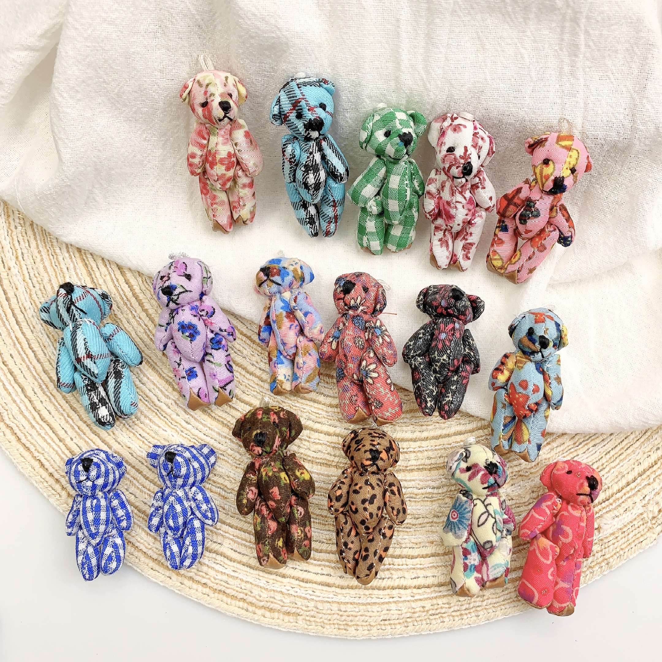 10pcs Mini Joint Bears Plush K - Christmas Throw Blanket のレビューと価格