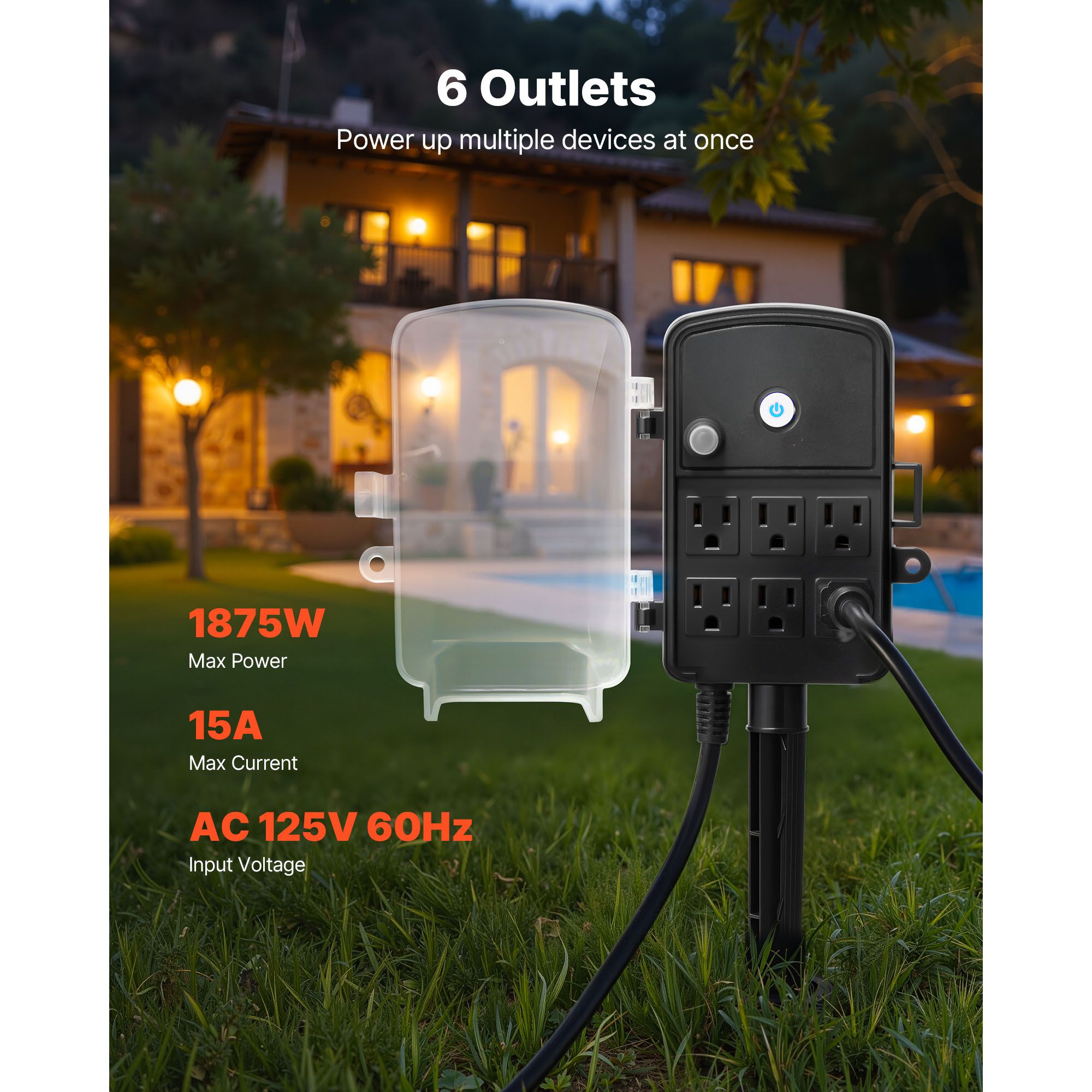 Outdoor Power Stake 25FT Exten - Christmas Lights Outdoor のレビューと価格