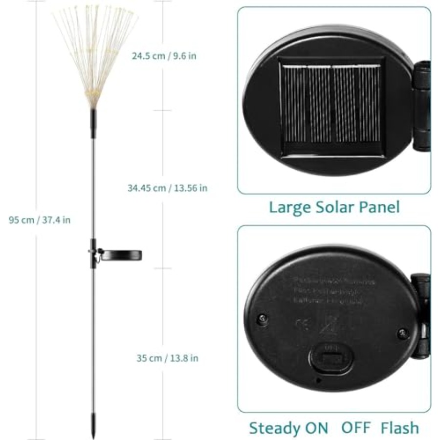 Solar Firework Lights, Lightin - Christmas Lights Outdoor のレビューと価格