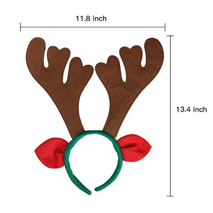 Max Fun 12Pcs Christmas Reinde - Reindeer Antlers Headband のレビューと価格