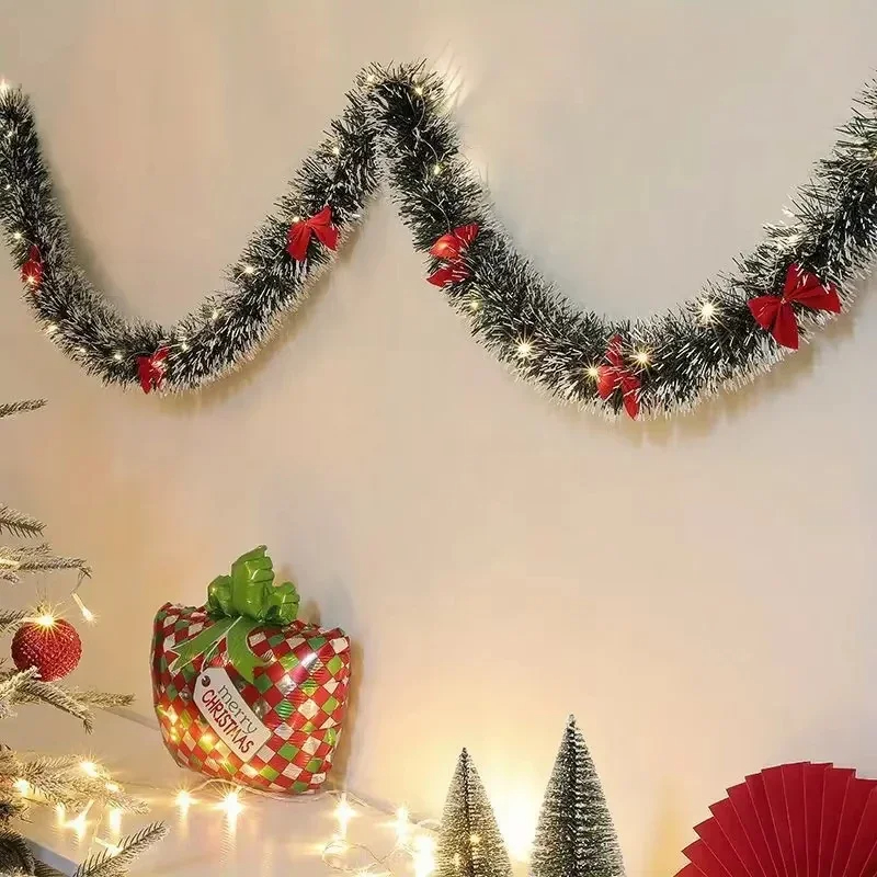Christmas Tinsel Garland Artif - Tinsel Garland Decoration のレビューと価格