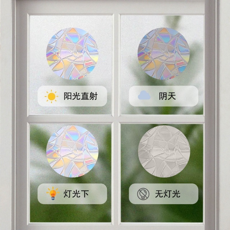 Xmas Snowflake Pattern Rainbow - Snowflake Window Decal のレビューと価格