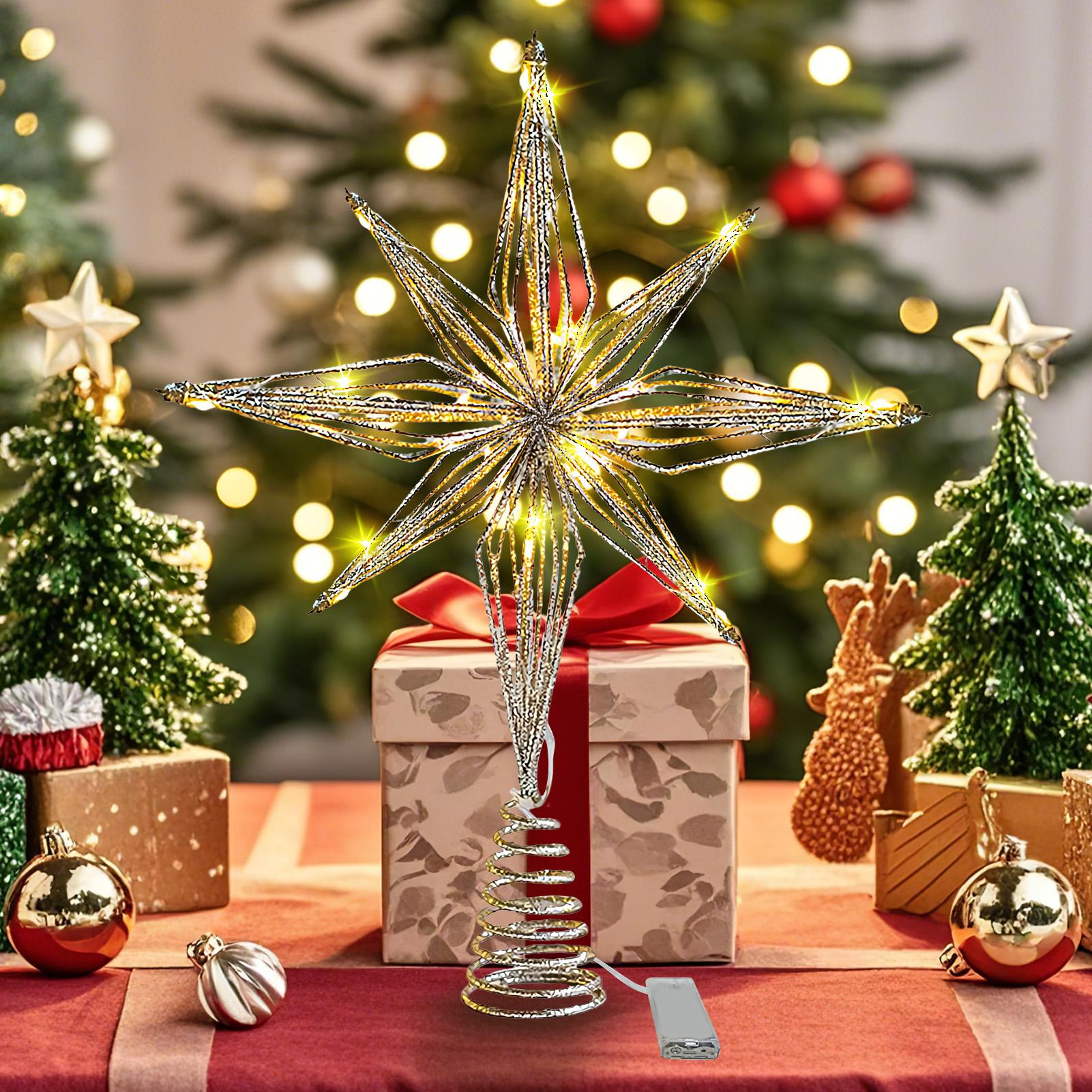 Christmas Tree Topper 3D Star  - Star Tree Topper のレビューと価格