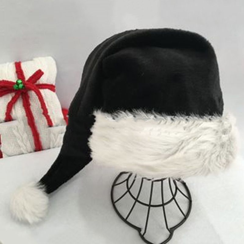 Christmas Santa Hat Black Long - Santa Hat Plush のレビューと価格