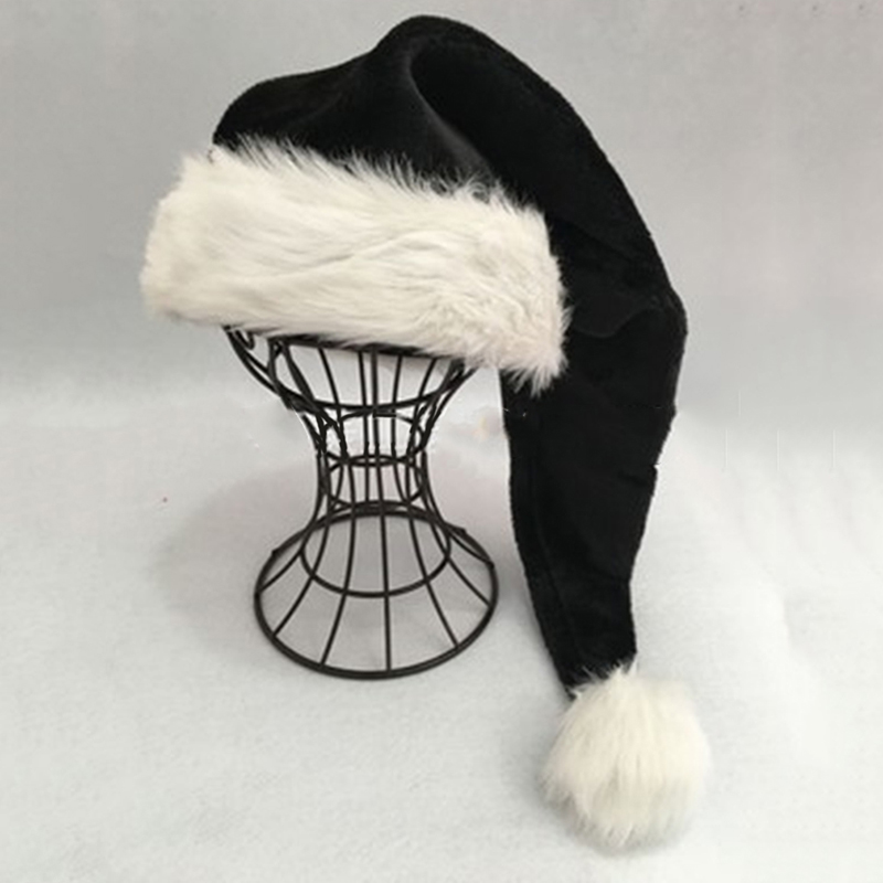 Christmas Santa Hat Black Long - Santa Hat Plush のレビューと価格