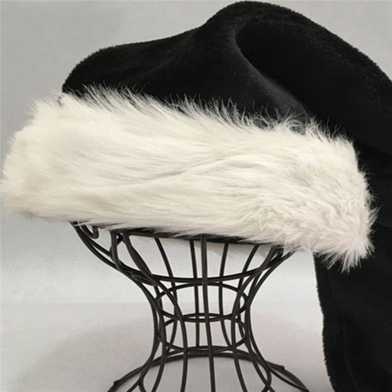Christmas Santa Hat Black Long - Santa Hat Plush のレビューと価格